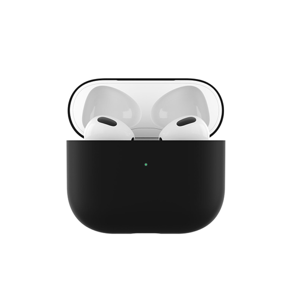 Чехол защитный uBear для AirPods 3, силиконовый. Цвет: чёрный