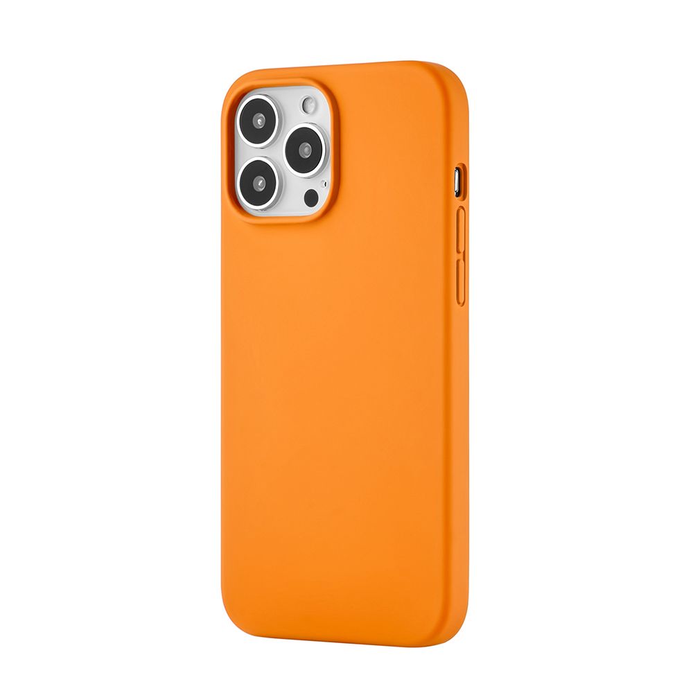 Чехол Ubear Touch Mag Case для iPhone 13 Pro, софт-тач силикон. Цвет: оранжевый