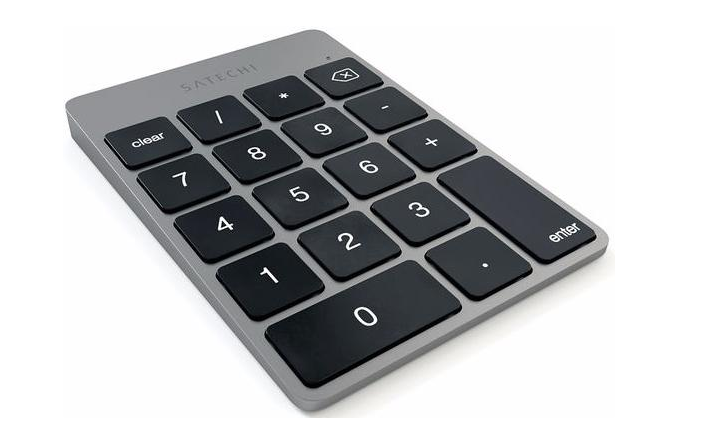 Беспроводной цифровой блок клавиатуры Satechi Aluminum Slim Keypad Numpad. Цвет: "Серый космос"