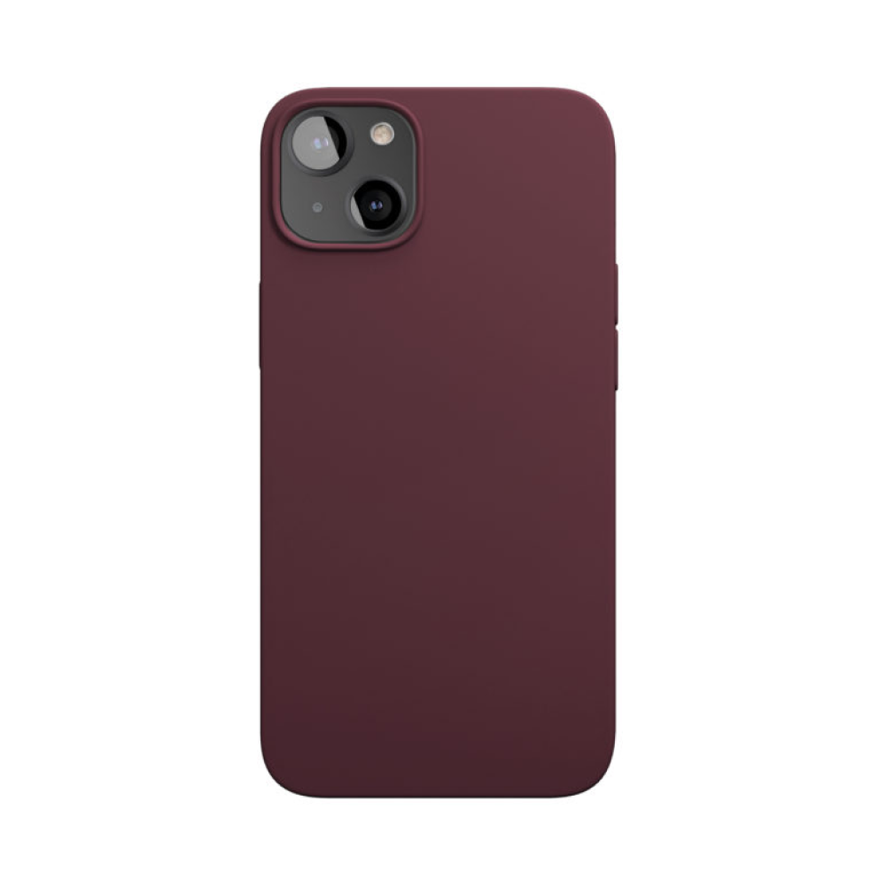 Чехол защитный vlp silicone case для iPhone 13. Цвет: марсала