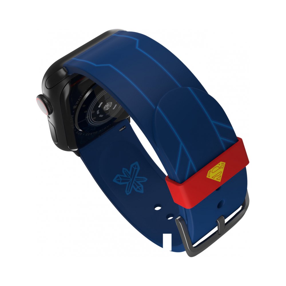 Ремешок силиконовый MobyFox DC Superman Tactical для Apple Watch 40мм/42мм/44мм. Цвет: синий