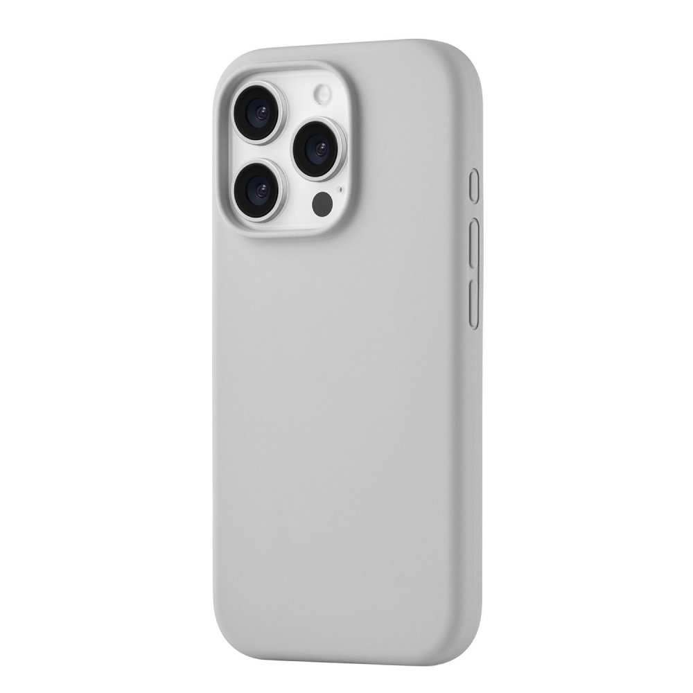 Чехол защитный uBear Touch Mag Case для iPhone 16 Pro. Цвет: светло-серый