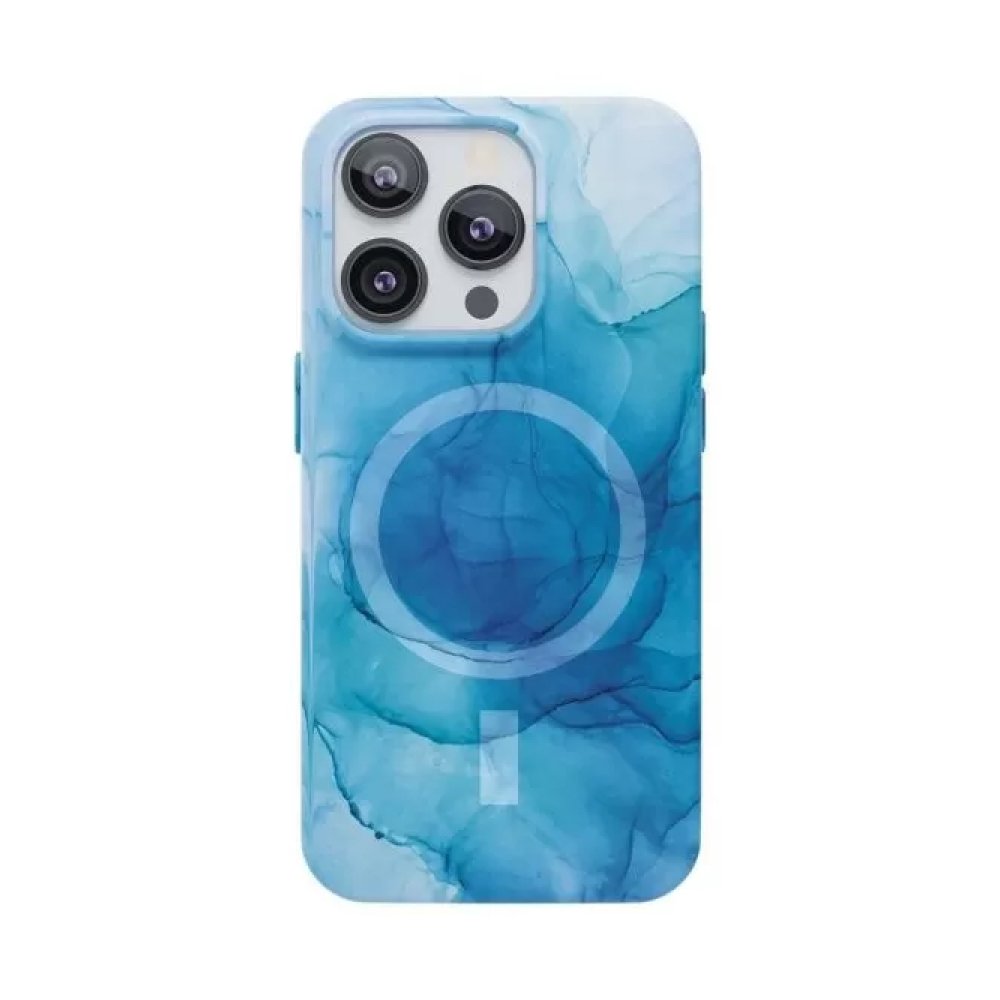 Чехол защитный vlp Splash case с Magsafe для iPhone 14 Pro Max. Цвет: синий