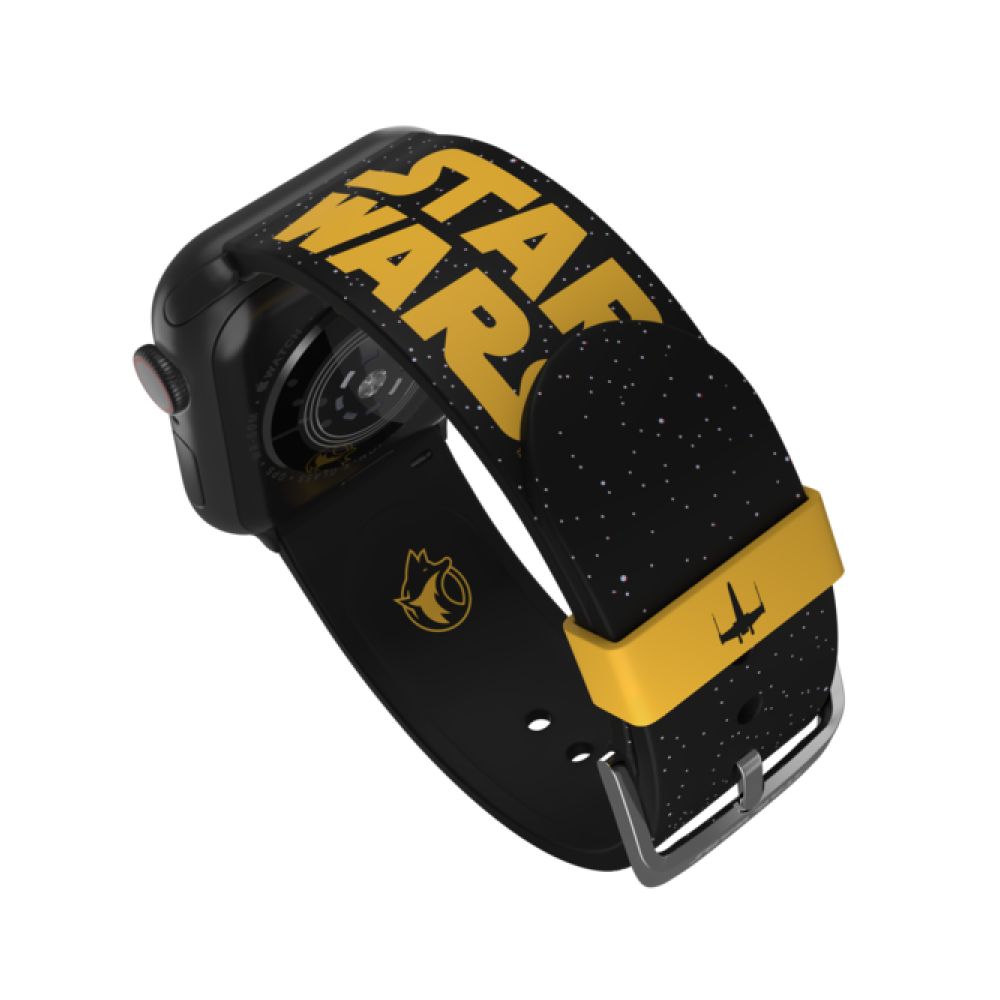 Ремешок силиконовый MobyFox STAR WARS - Galactic Edition для Apple Watch 40мм/42мм/44мм. Цвет:чёрный