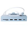 USB-хаб Satechi Aluminum USB-C Clamp Hub для 24" iMac. Цвет: синий