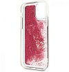 Чехол Guess для iPhone 11 Liquid Glitter Hard Hearts. Цвет: красный