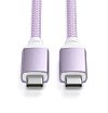 Кабель Satechi USB-C — USB-C, 100W, 2м. Цвет: фиолетовый