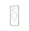 Чехол Ubear Real Mag Case для iPhone 13 mini, усиленный, текстурированный. Прозрачный