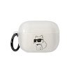 Чехол Lagerfeld NFT Choupette для Airpods Pro 2 TPU с кольцом. Цвет: прозрачный