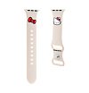 Ремешок силиконовый Hello Kitty Liquid silicon Kitty Head для Apple Watch 38мм/40мм. Цвет: бежевый