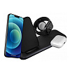 Док-станция Zens Aluminium Stand 4 в 1 Wireless Charger, PD, 45W. Цвет: чёрный