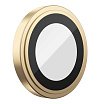 Защитное стекло BlueO Camera lens Armor metal д/камеры iPhone 14 Pro (3 шт.). Цвет: золотой