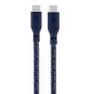 Кабель uBear Trend Cable USB-C - Lightning, 1.2м. Цвет: синий