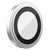 Защитное стекло BlueO Camera lens Armor metal д/камеры iPhone 14 Pro (3 шт.). Цвет: серебристый