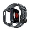 Ремешок и защитный чехол SPIGEN RUGGED ARMOR PRO для Apple Watch 44/45мм. Цвет: темно-серый