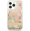 Чехол Guess для iPhone 13 Liquid Glitter Paisley Hard. Цвет: синий