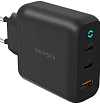 Адаптер питания EnergEA Ampcharge Gan65, 2 USB-C PD65W+18W+USB-A PPS/QC3.0. Цвет: чёрный