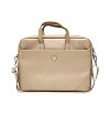 Сумка Guess для ноутбуков 15-16" Saffiano Bag Triangle metal logo. Цвет: бежевый