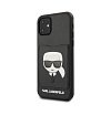 Чехол Lagerfeld для iPhone 11 PU Leather with cardslot Karl's Head. Цвет: чёрный