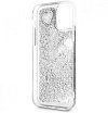 Чехол Guess для iPhone 11 Liquid Glitter Hard Hearts. Цвет: серебристый