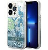 Чехол Guess для iPhone 14 Pro Liquid Glitter Flower Hard. Цвет: зелёный