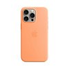 Силиконовый чехол MagSafe для iPhone 15 Pro Max Silicone Case with MagSafe - Orange Sorbet