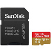 Карта памяти Sandisk Extreme Plus microSDXC 64GB + SD Adapter 170MB/s A2, C10 (SDSQXBZ-064G-GN6MA)