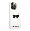 Чехол Lagerfeld для iPhone 13 Pro Max Liquid silicone Choupette Hard. Цвет: белый