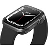 Чехол Uniq Glase (2 шт.) для Apple Watch 7 45мм. Цвет: прозрачный и серый