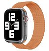 Ремешок нейлоновый плетёный VLP для Apple Watch 42мм/44мм/45мм, S/M, 2 шт. Цвет: оранжевый