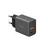 Адаптер питания EnergEA Ampcharge USB-C, USB-A QC 3.0, 20W Gunmetal