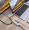 Хаб USB Hyper HyperDrive 6in1 USB-C Hub для MacBook. Цвет: серебристый