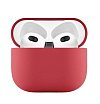 Чехол защитный Ubear для Airpods 3, усиленный силикон. Цвет: красный