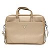 Сумка Guess для ноутбуков 15-16" Saffiano Bag Triangle metal logo. Цвет: бежевый