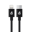 Кабель uBear Force Metal USB-C — Lightning 1.2м. Цвет: чёрный