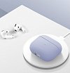 Чехол UNIQ Lino для AirPods 3, силикон. Цвет: лаванда