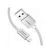 Кабель UGREEN Lightning to USB Cable Alu Case With Braided, 2 м. Цвет: серебристый