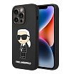 Чехол Lagerfeld Liquid silicone NFT Karl Ikonik для iPhone 15 Pro. Цвет: чёрный