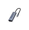 USB-хаб Baseus Enjoy series Type-C - USB3.0 x4 + HDMI HD intelligent. Цвет: серый