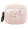 Чехол Lagerfeld NFT 3D Choupette для AirPods 3 с кольцом, силикон. Цвет: розовый