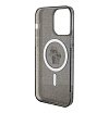 Чехол Lagerfeld PC/TPU NFT Karl & Choupette Glitter для iPhone 15 Pro Max (Magsafe).Цвет: черный