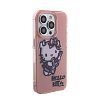 Чехол Hello Kitty PC/TPU Graffiti Guitar для iPhone 15 Pro. Цвет: розовый