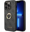 Чехол Guess для iPhone 14 Pro Max PU 4G Big metal logo Hard. Цвет: серый