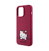 Чехол Hello Kitty Liquid Silicone Dreaming Kitty для iPhone 15 Pro Max. Цвет: красный