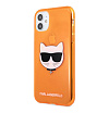 Чехол Lagerfeld для iPhone 11 TPU FLUO Choupette Transp. Цвет: оранжевый