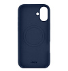 Чехол защитный uBear Touch Mag Case для iPhone 16 Plus. Цвет: темно-синий