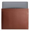 Чехол кожаный Bustha Compact Sleeve для MacBook Air/Pro 13" (2018/22). Цвет: коричневый