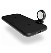 Док-станция Zens Aluminium 4 в 1 Wireless Charger + кабель для Apple Watch, Qi. Цвет: чёрный