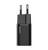 Адаптер питания Baseus Super Si Quick Charger 1C 20 Вт + кабель USB-C 1м. Цвет: чёрный