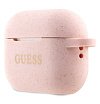 Чехол Guess Silicone with ring для AirPods Pro 2. Цвет: розовый